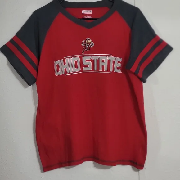 Ohio State Buckeyes Women’s T-Shirt with Brutus - Picture 1 of 5